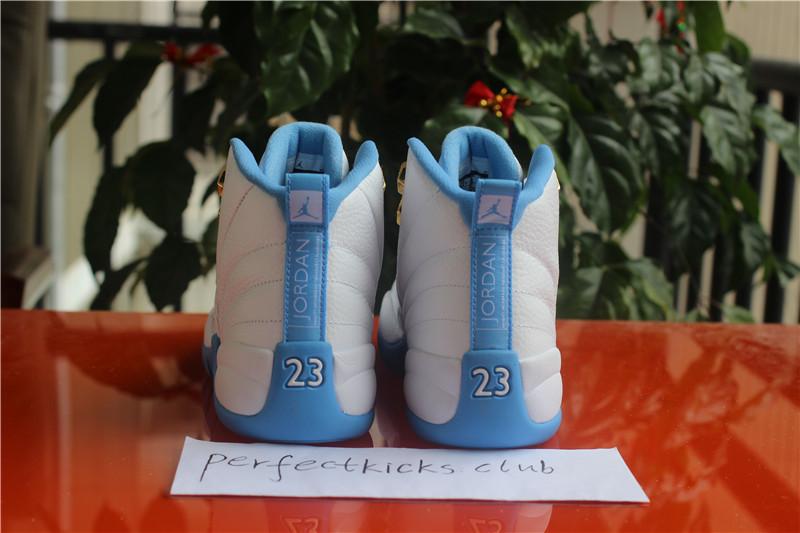 Authentic Air Jordan 12 GS University Blue